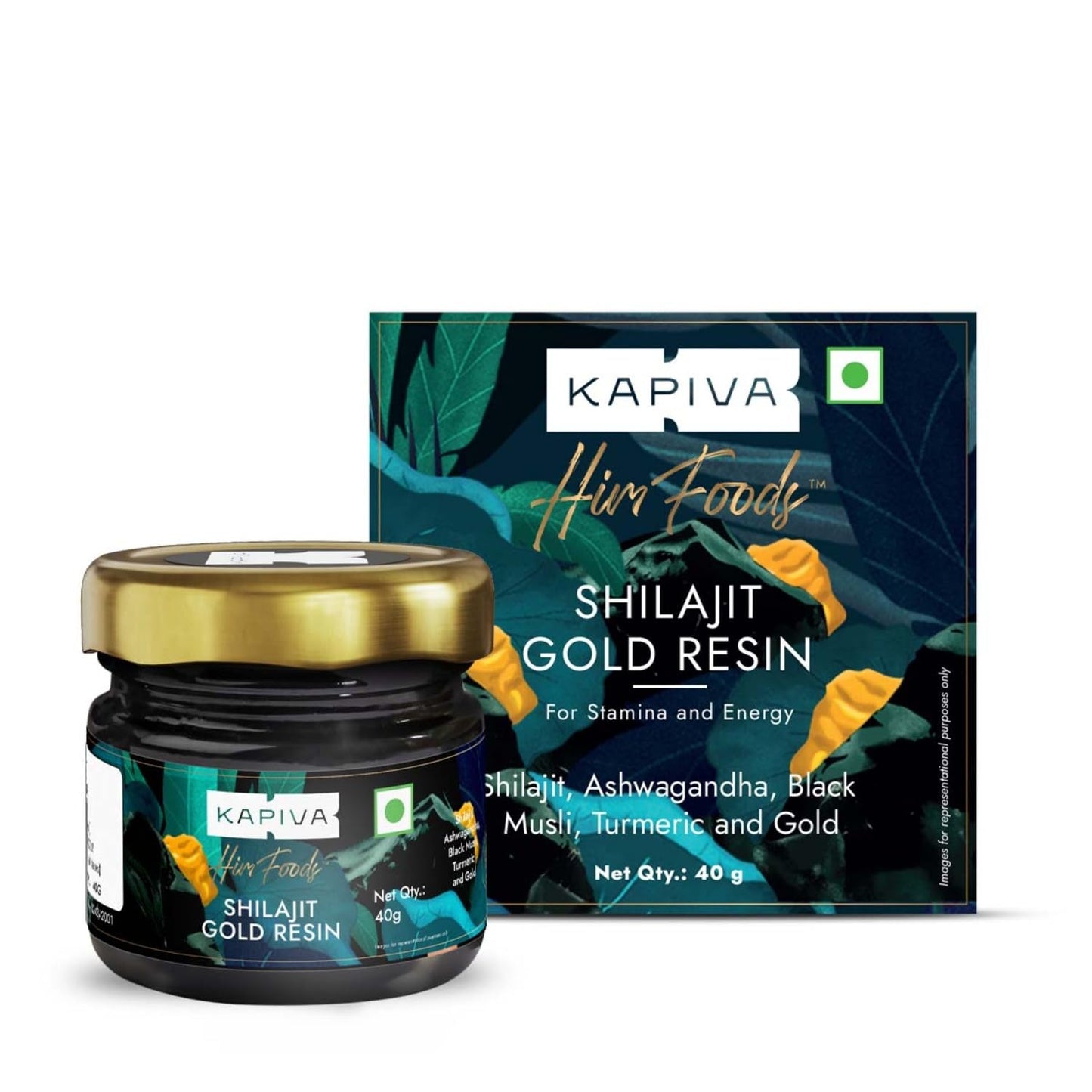 Kapiva Shilajit Gold Resin | Contains 24 Carat Gold | 20 Gram