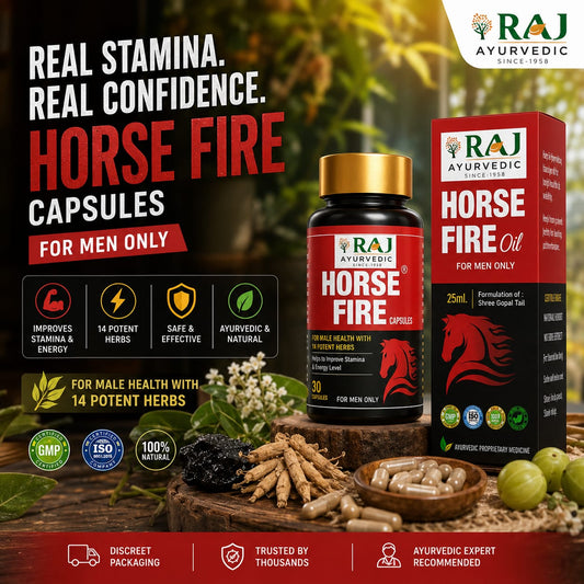 Horse Fire Capsule for Men (Original)Ayurvedic Capsule - For Stamina, Muscle Growth, Immunity & Overall Wellbeing| Horse Fire Tablet (Pack of 60)